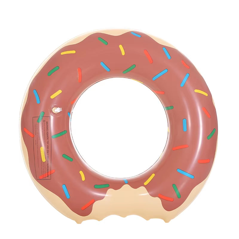 Inflatable Donut Swimming Ring Pool Float Toy Swim Circle Beach Party Water Toy for Adult Kids INS Hot